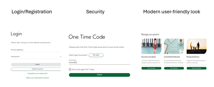 Member Self-Service login page screenshot